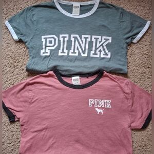 VS PINK tees Size XS